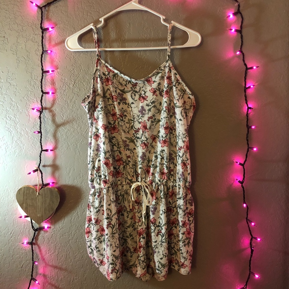 floral cotton on romper
